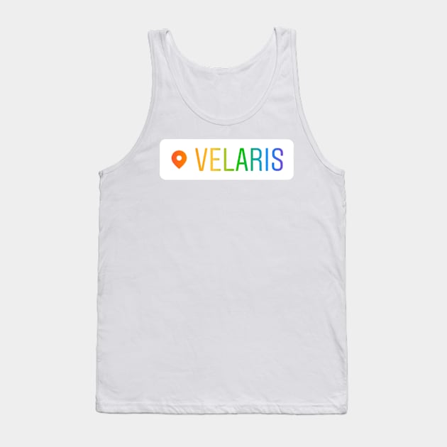 ACOTAR Velaris Location Rainbow Tank Top by baranskini